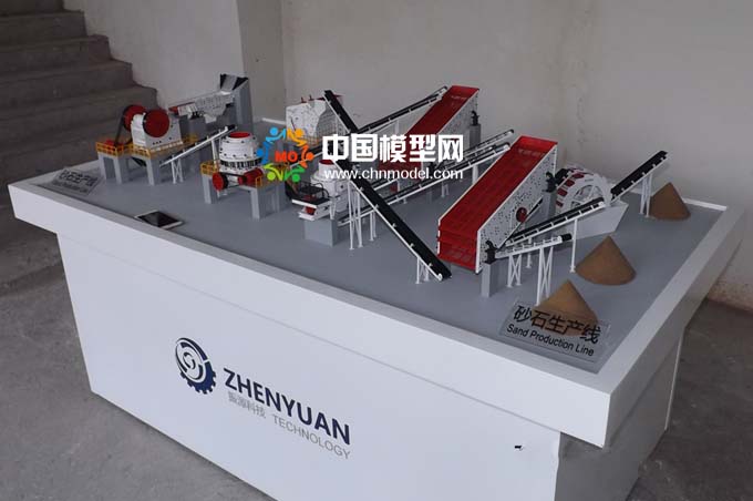 砂石生產線模型，碎石生產線模型
