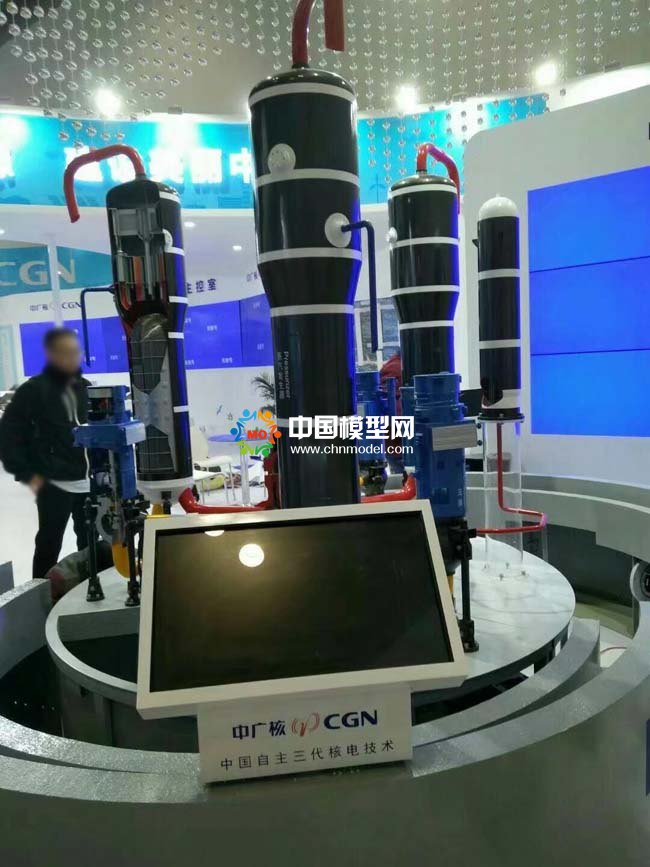 中國自主三代核電技術模型，突破核電裝備的自主化