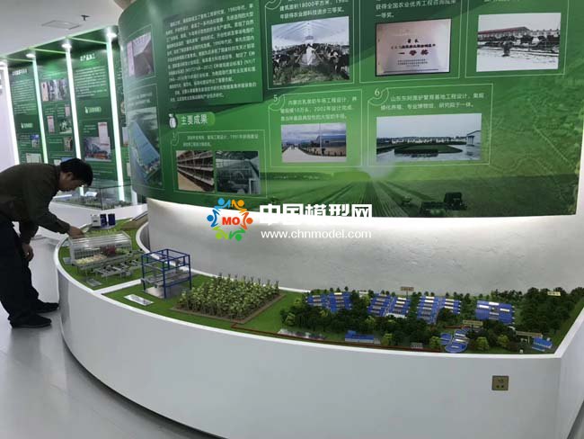 裝配式日光大棚及規?；B殖基地沙盤模型