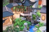 園林古建模型，天壇模型，木制古建模型