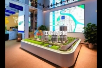 售樓部正常使用三類沙盤模型，建筑區域和戶型